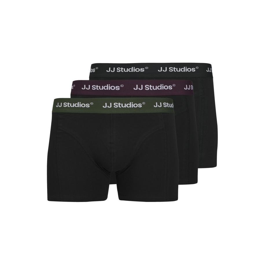 Jack & Jones JACK & JONES Boxershorts JACSOHO donkergroen / aubergine / zwart / wit -