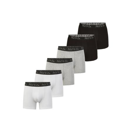 Phil & Co. Berlin Phil & Co. Berlin Boxershorts grijs gemêleerd / zwart / wit
