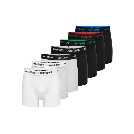 Only & Sons Only & Sons Boxershorts FITZ grijs / rood / zwart / wit