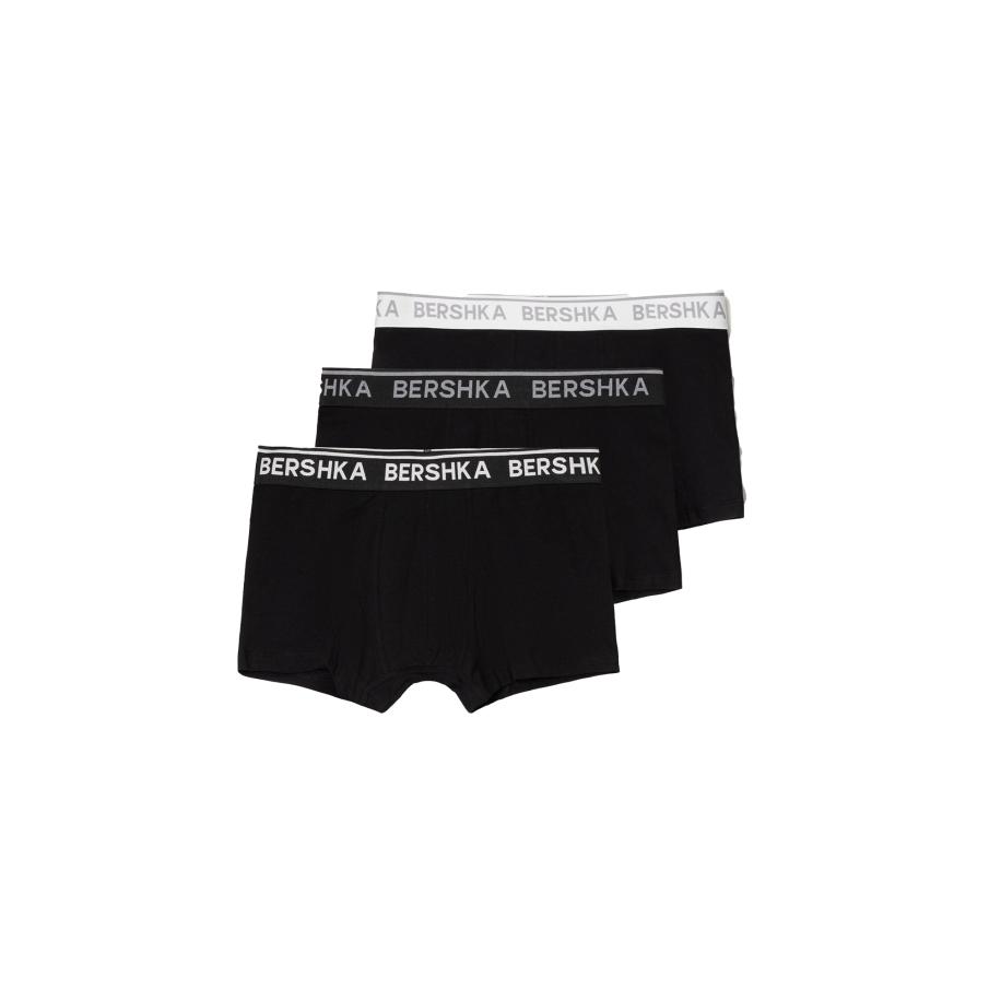 Bershka Bershka Boxershorts grijs / zwart / wit -