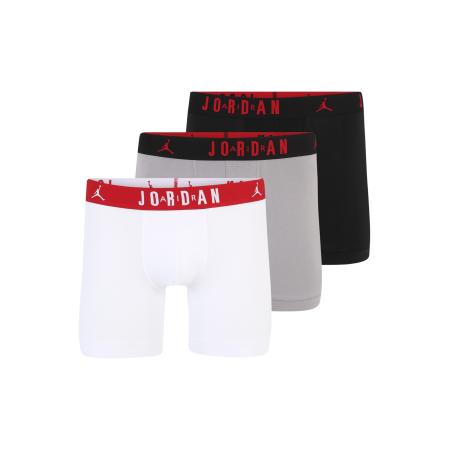 Jordan Jordan Boxershorts FLIGHT Cotton Core Boxer Briefs grijs gemêleerd / rood / zwart / wit