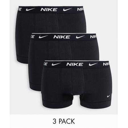 Nike - Set van 3 boxershorts van stretchkatoen in zwart