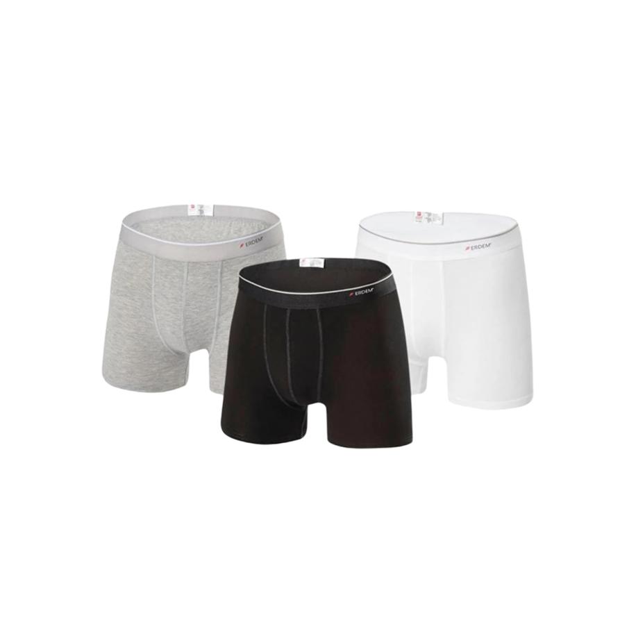 Erdem Erdem Boxershorts grijs gemêleerd / zwart / wit -