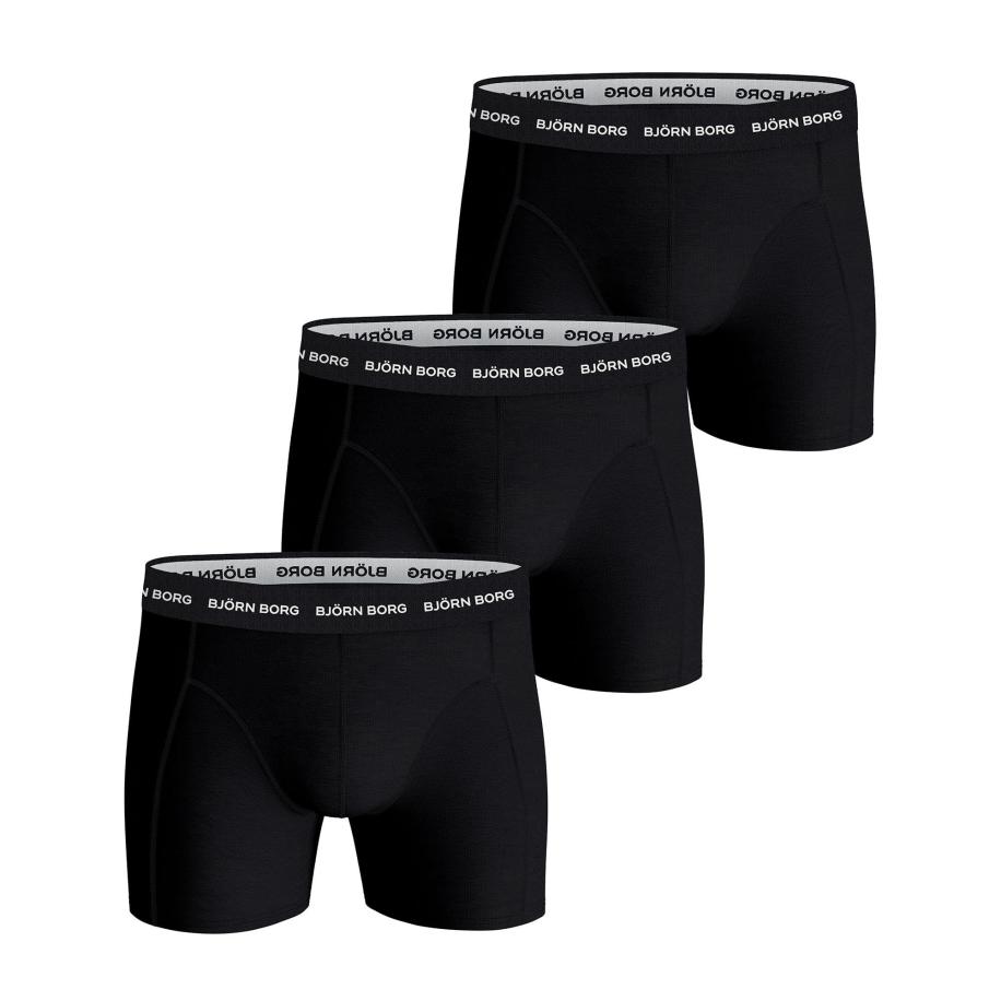 Bjorn Borg Cotton Stretch Boxers 3Pack Zwart -