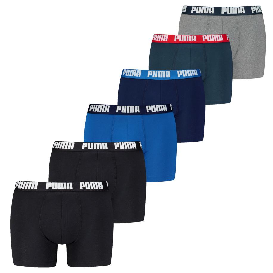 PUMA Boxershorts Everyday blauw / marine / navy / grijs gemêleerd / zwart Multicolor