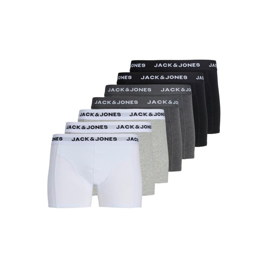 Jack & Jones JACK & JONES Boxershorts donkergrijs / grijs gemêleerd / zwart / wit -