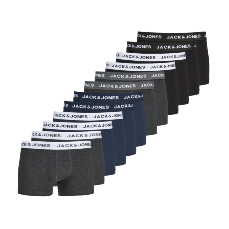 Jack & Jones JACK & JONES Boxershorts marine / grijs / zwart / wit -