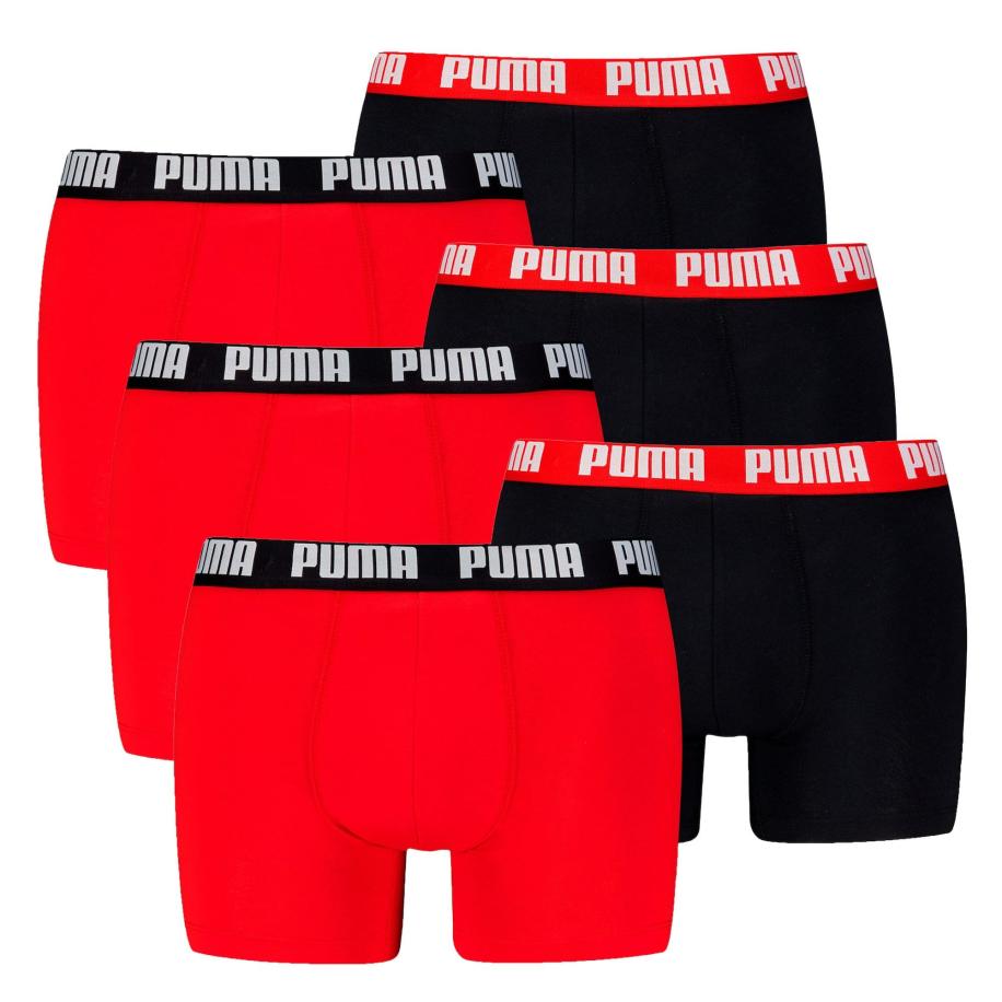 Puma PUMA Boxershorts rood / zwart / wit -