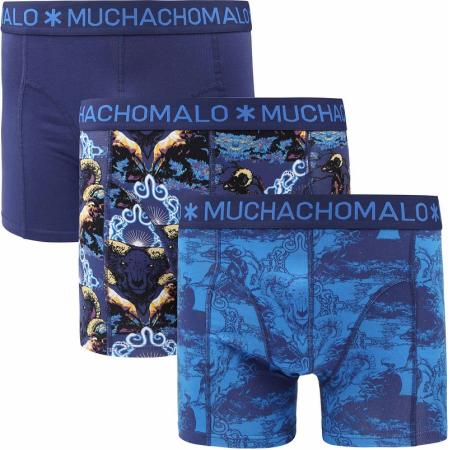 Muchachomalo Boxershorts 3-Pack Goat Blauw