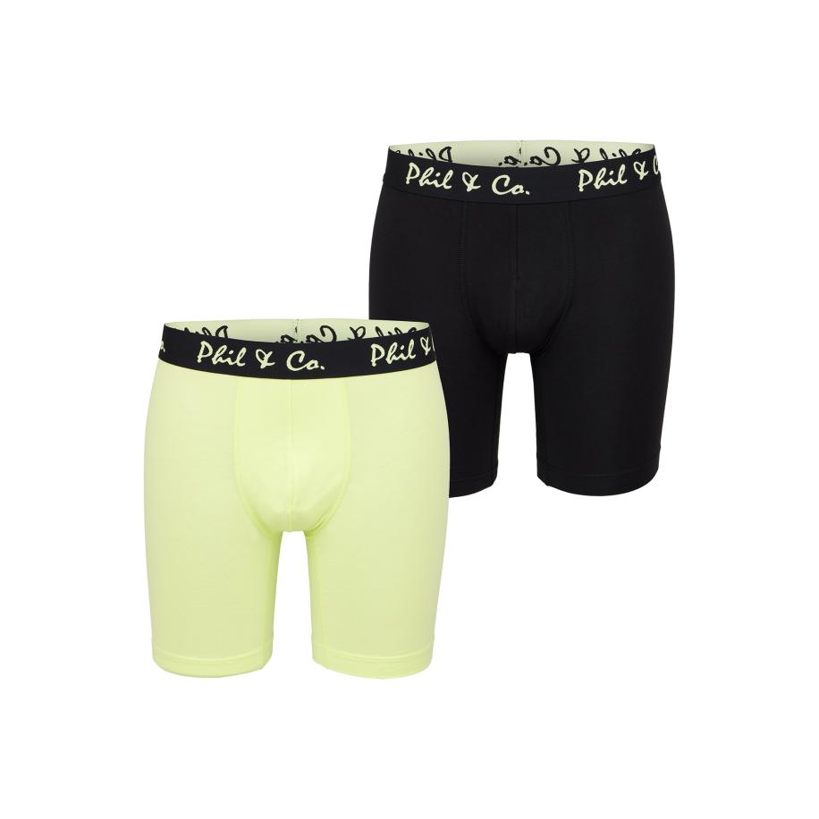 Phil & Co. Berlin Phil & Co. Berlin Boxershorts Long Boxer Briefs zwart -