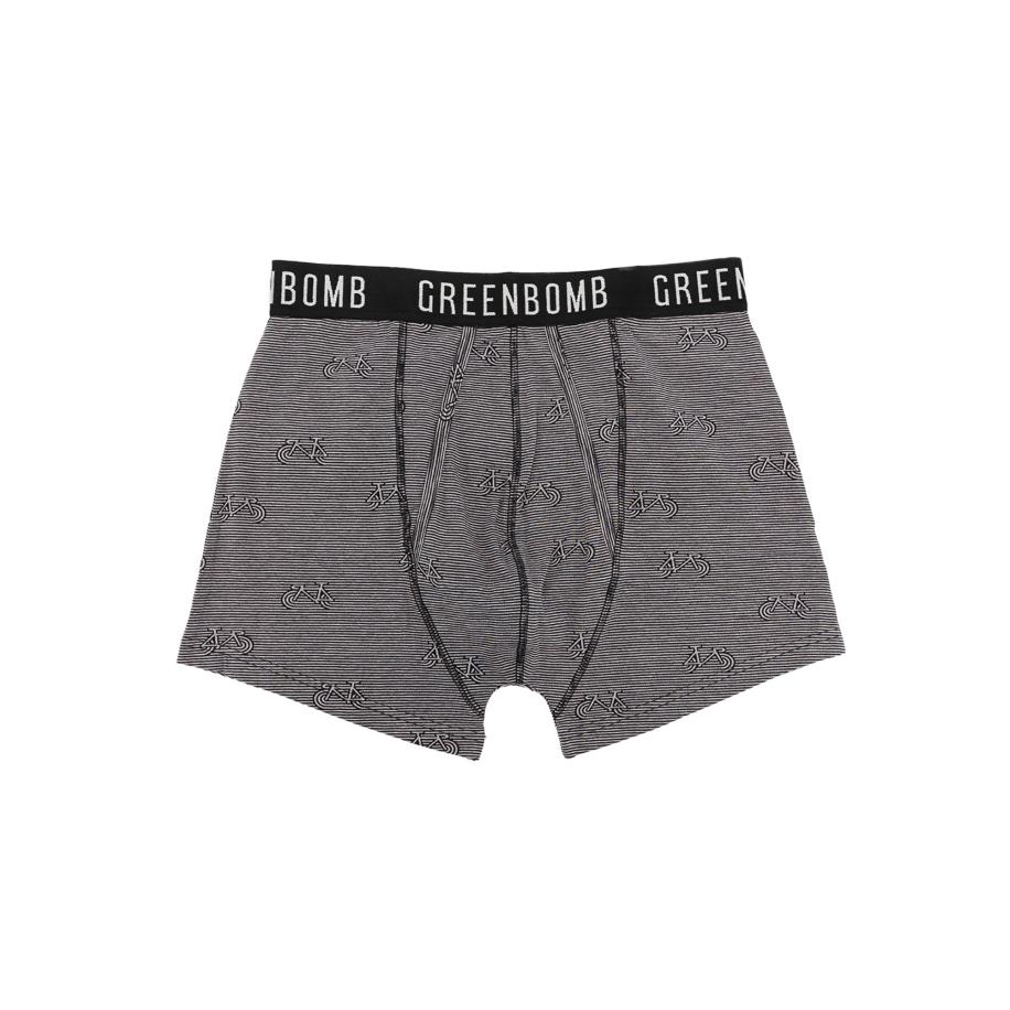 GreenBomb GREENBOMB Boxershorts Bike Geo grijs gemêleerd / zwart -