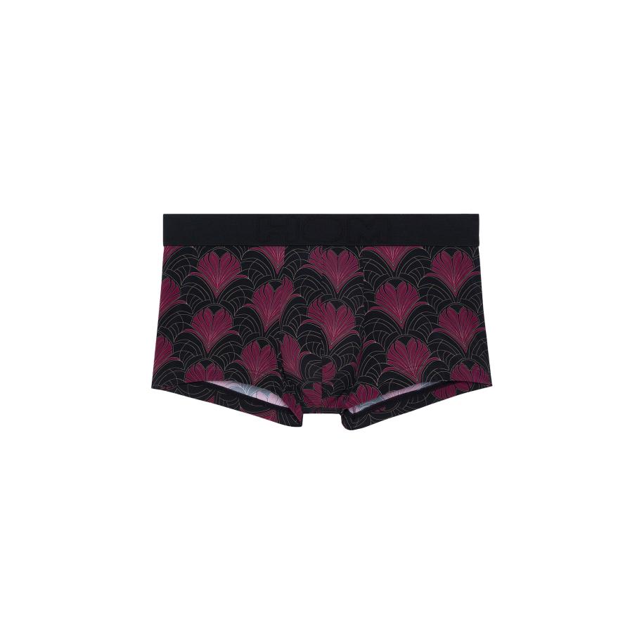 HOM HOM Boxershorts Carlyle bordeaux / zwart -