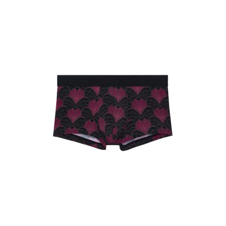 HOM HOM Boxershorts Carlyle bordeaux / zwart