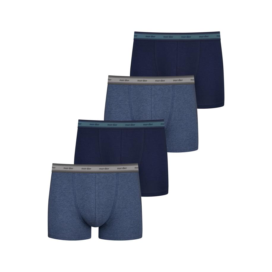 Nur Der Boxershorts blauw / navy / turquoise / grijs Blauw