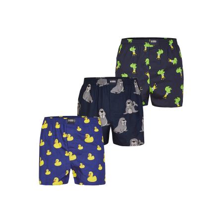 Happy Shorts Happy Shorts Boxershorts navy / nachtblauw / donkerblauw / geel / grijs / groen