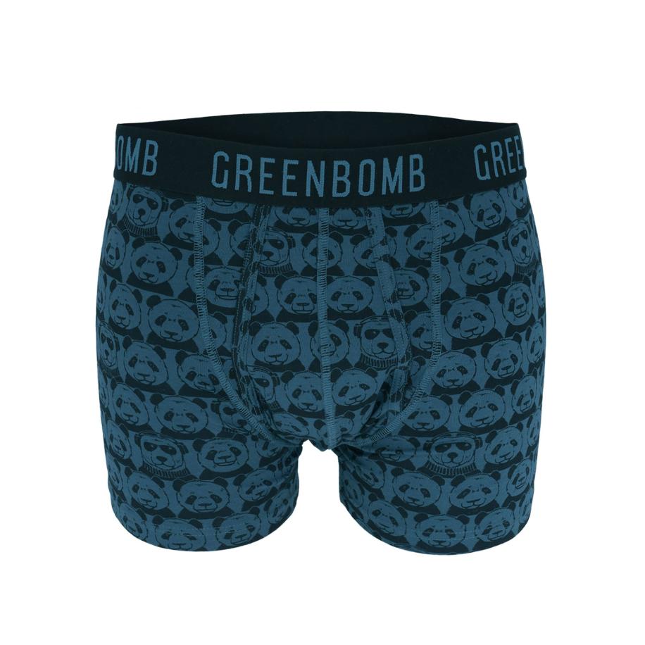 GreenBomb GREENBOMB Boxershorts Animal Climate Agent blauw / zwart -