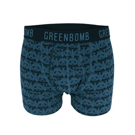 GreenBomb GREENBOMB Boxershorts Animal Climate Agent blauw / zwart