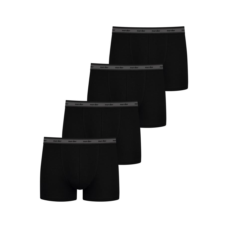 Nur Der Boxershorts grijs / zwart Zwart