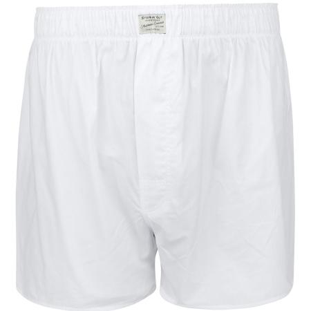 Steppin' Out Boxershort Solid Poplin Wit