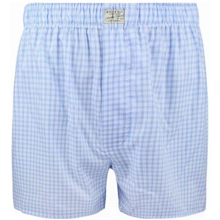 Steppin' Out Boxershort Ruit Blauw