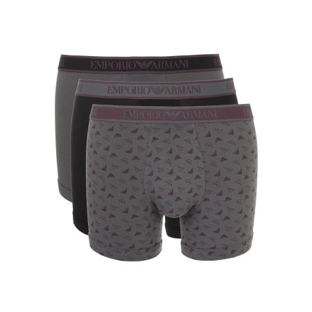 Emporio Armani Emporio Armani Boxershorts grijs / bessen / zwart gemêleerd