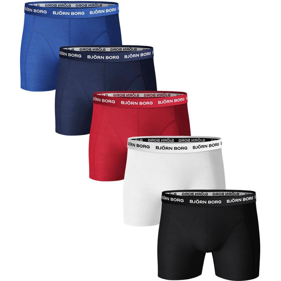 Bjorn Borg Boxershorts 5-Pack Solids Multicolor