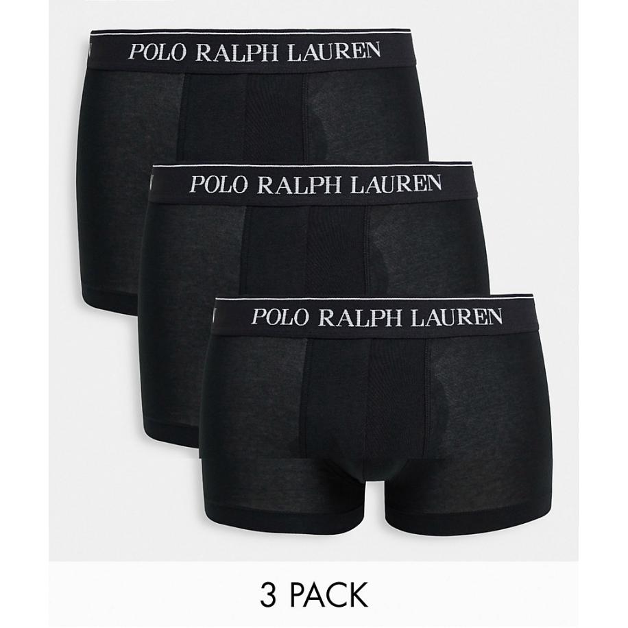 Polo Ralph Lauren - Set van 3 boxershorts in zwart Zwart