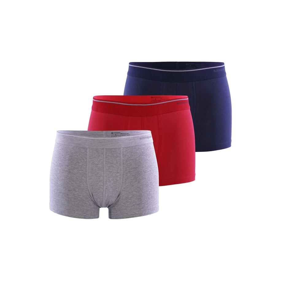 Blackspade Blackspade Boxershorts Tender Cotton donkerblauw / grijs gemêleerd / rood -