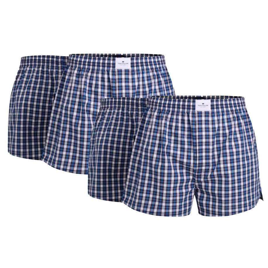 Tom Tailor TOM TAILOR Boxershorts blauw / wit -