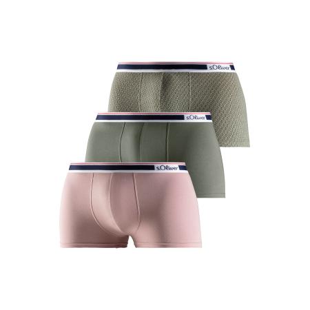 s.Oliver s.Oliver Boxershorts navy / olijfgroen / oudroze / wit