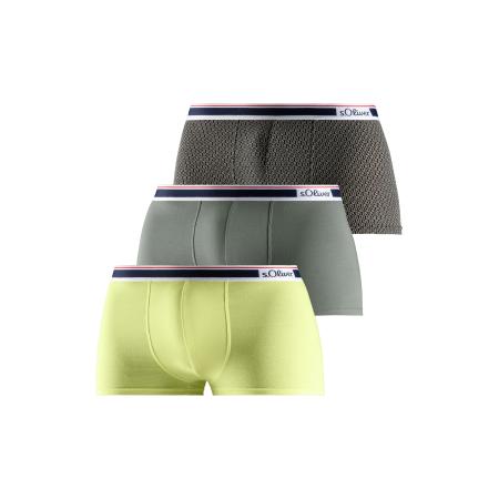 s.Oliver s.Oliver Boxershorts limoen / basaltgrijs / zwart / wit