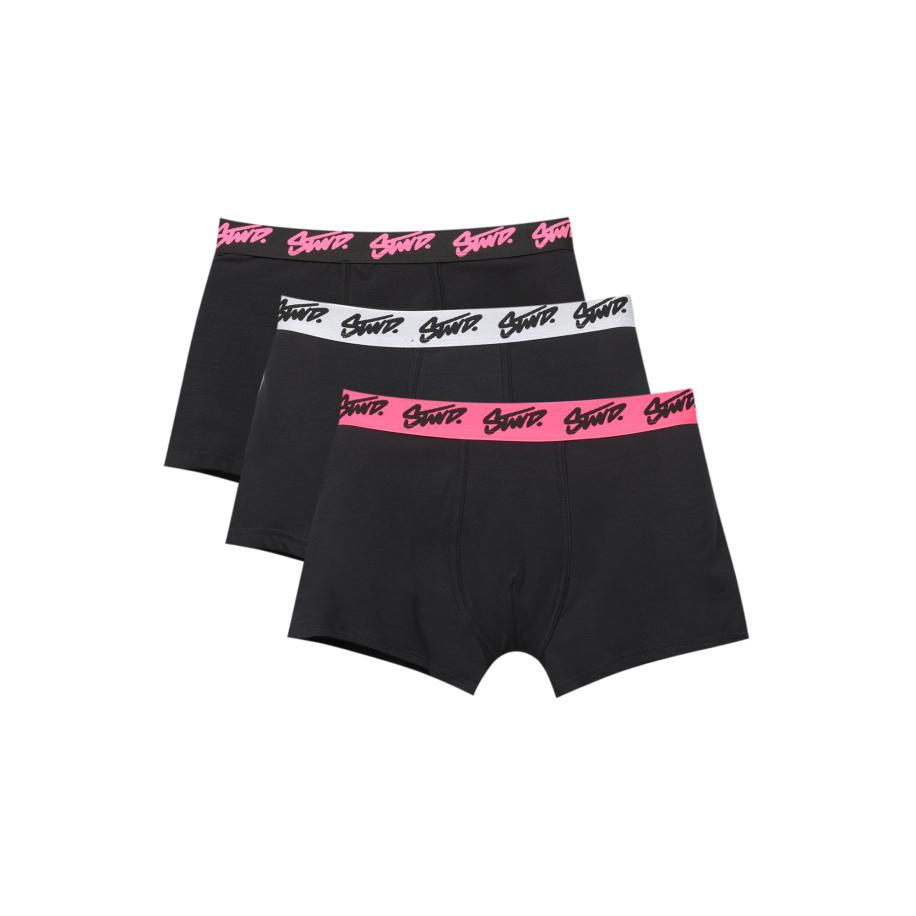 Pull&Bear Pull&Bear Boxershorts pink / zwart / wit -