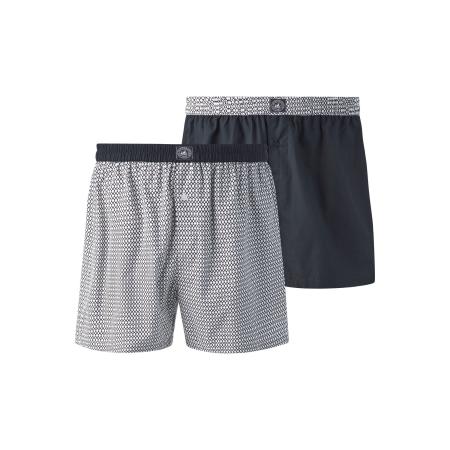 Jan Vanderstorm Boxershorts donkerblauw, Effen