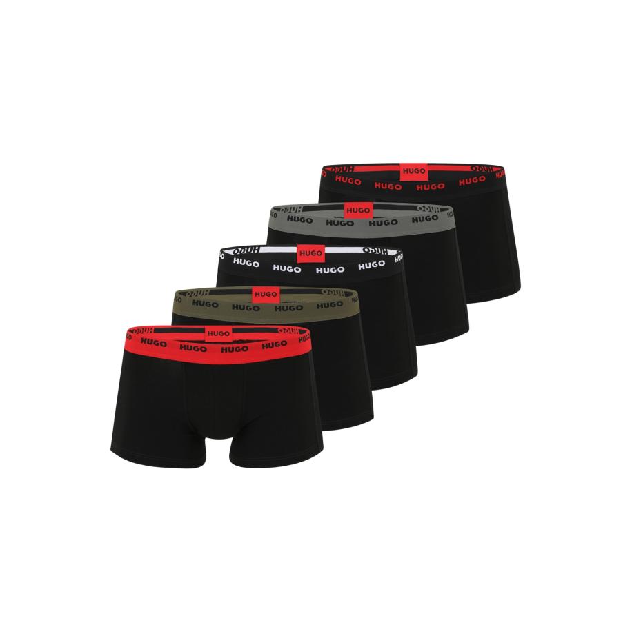 Hugo Boss HUGO Boxershorts donkergrijs / olijfgroen / rood / zwart -