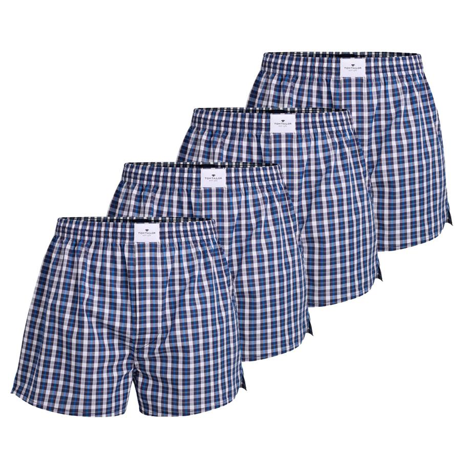 Tom Tailor TOM TAILOR Boxershorts blauw / wit -