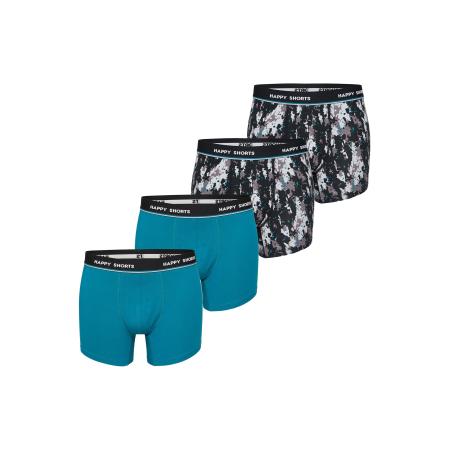 Happy Shorts Happy Shorts Boxershorts blauw / grijs / zwart / wit