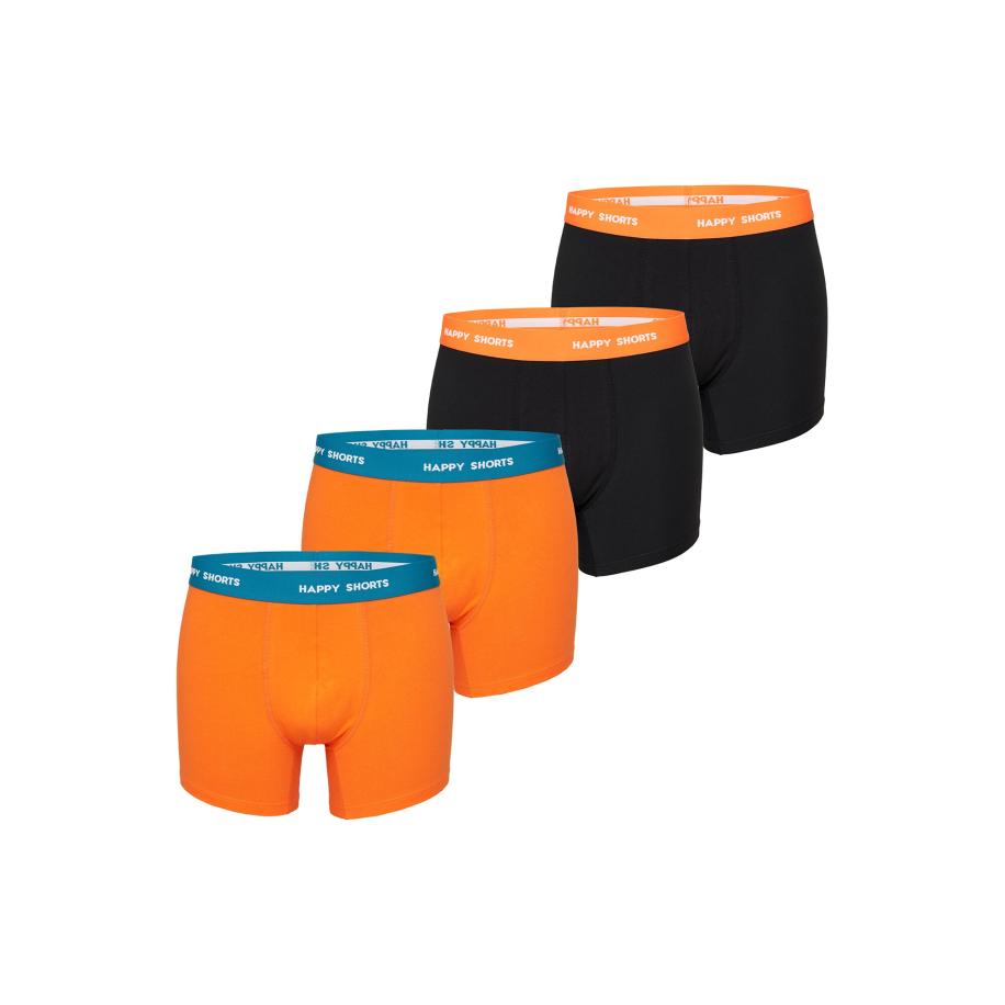 Happy Shorts Happy Shorts Boxershorts azuur / oranje / zwart / wit -