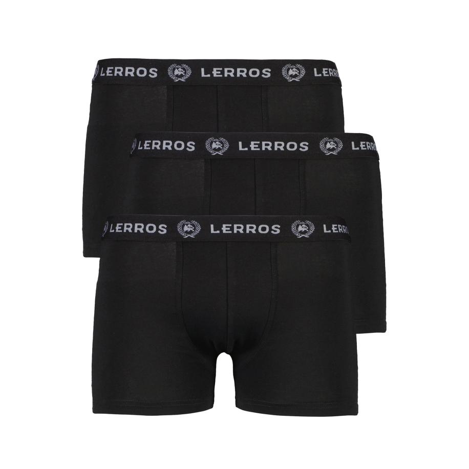 LERROS Boxershorts lichtgrijs / zwart Zwart