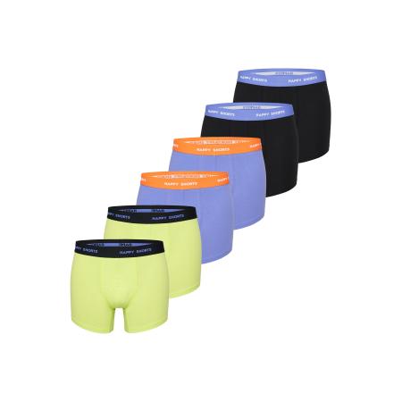 Happy Shorts Happy Shorts Boxershorts lichtgeel / lila / zwart / offwhite
