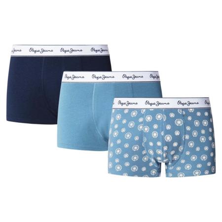 Pepe Jeans Boxershorts nachtblauw / lichtblauw / donkerblauw / wit