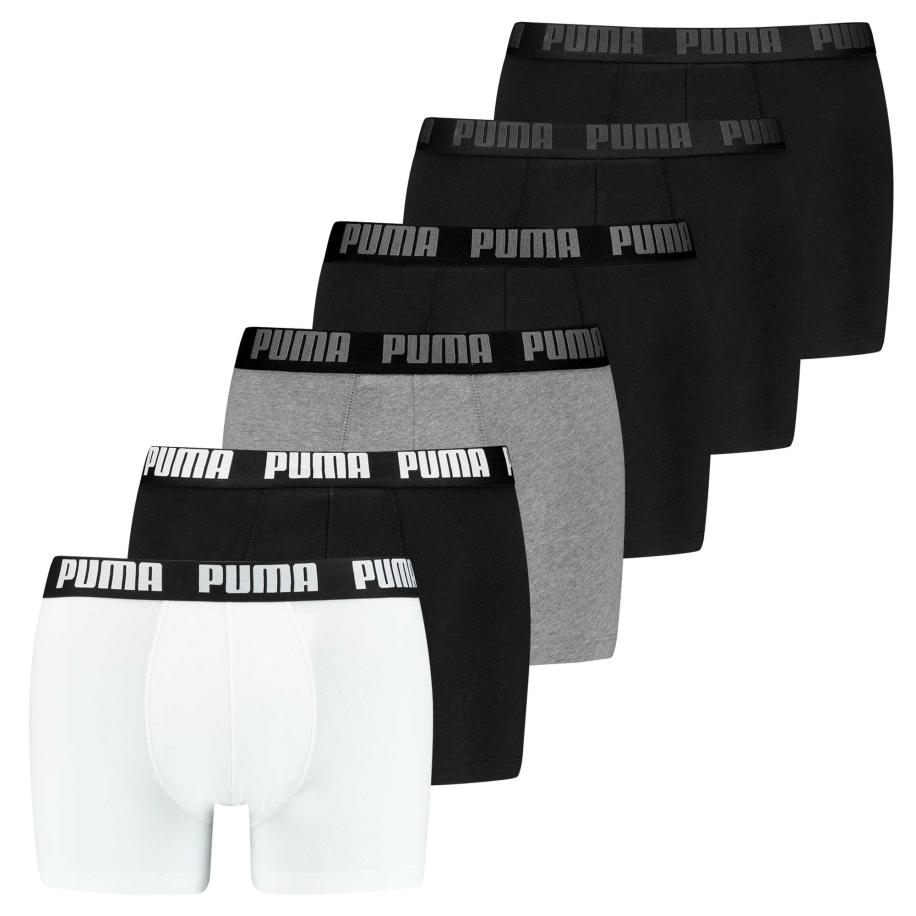 Puma PUMA Boxershorts Everyday lichtgrijs / zwart / wit -