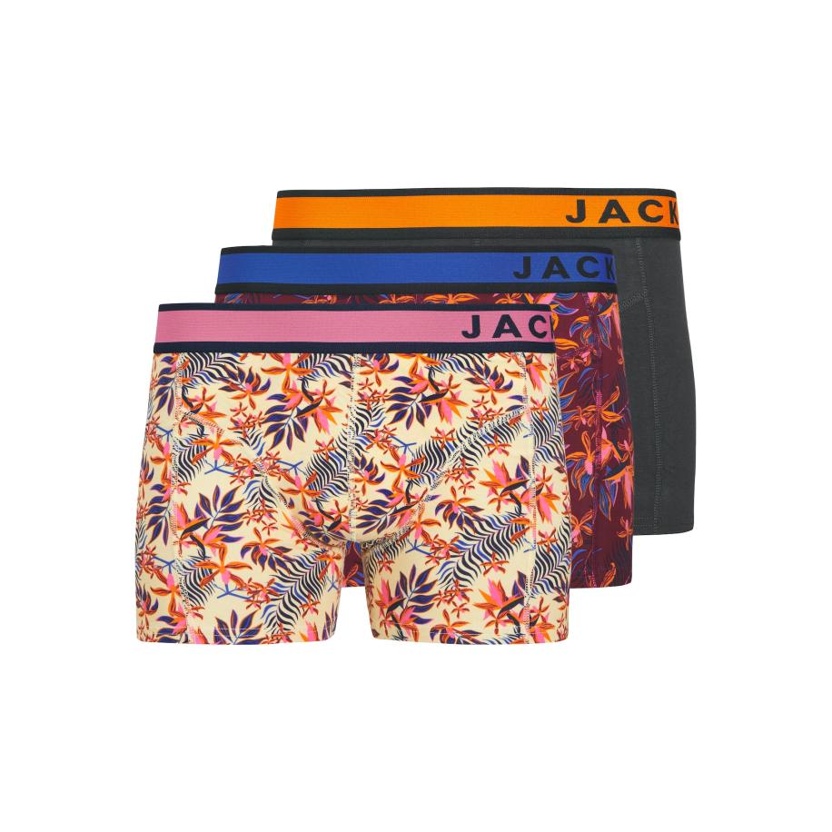 Jack & Jones JACK & JONES Boxershorts JACLandon chamois / donkergrijs / oranje / bordeaux -