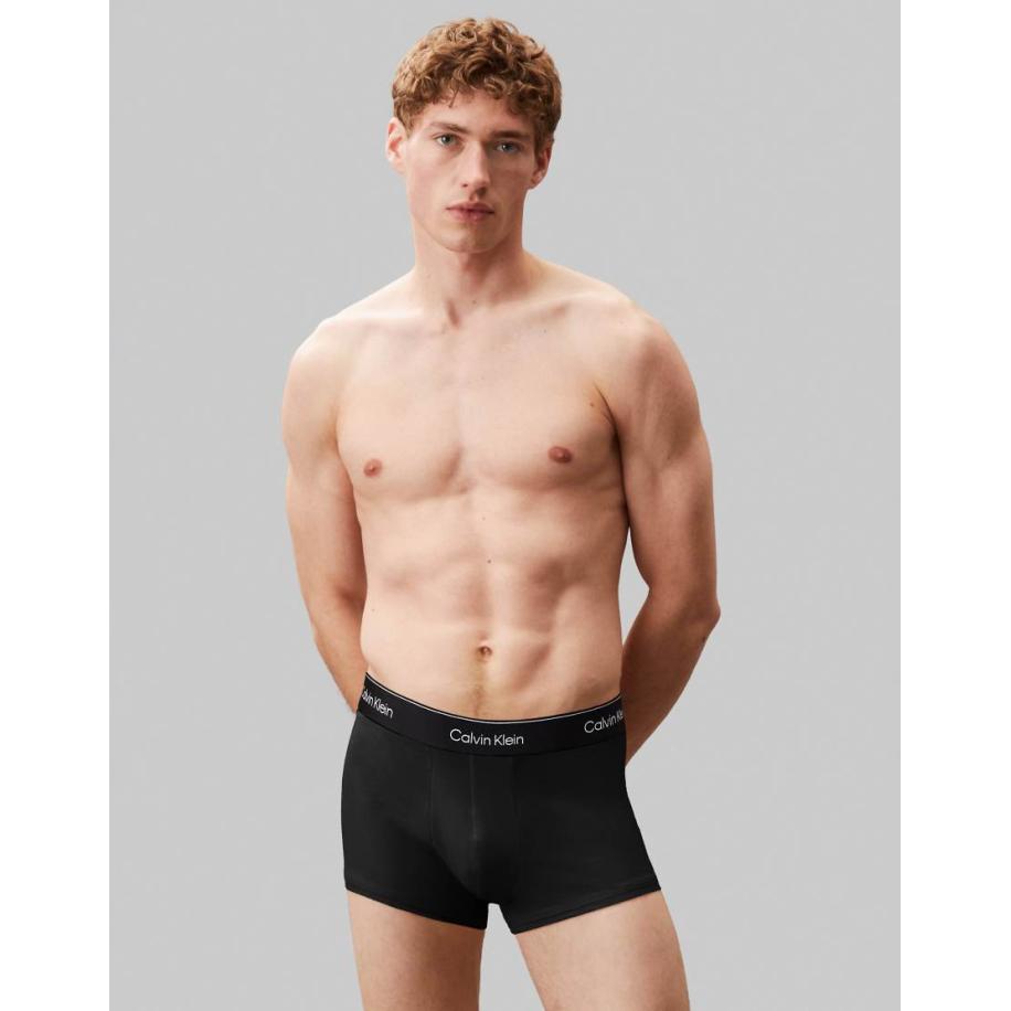 Calvin Klein - Icon - Cotton Stretch - Set van 3 boxershorts in zwart Zwart
