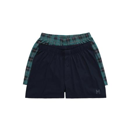 men plus Men Plus Boxershorts navy / bruin / smaragd / wit