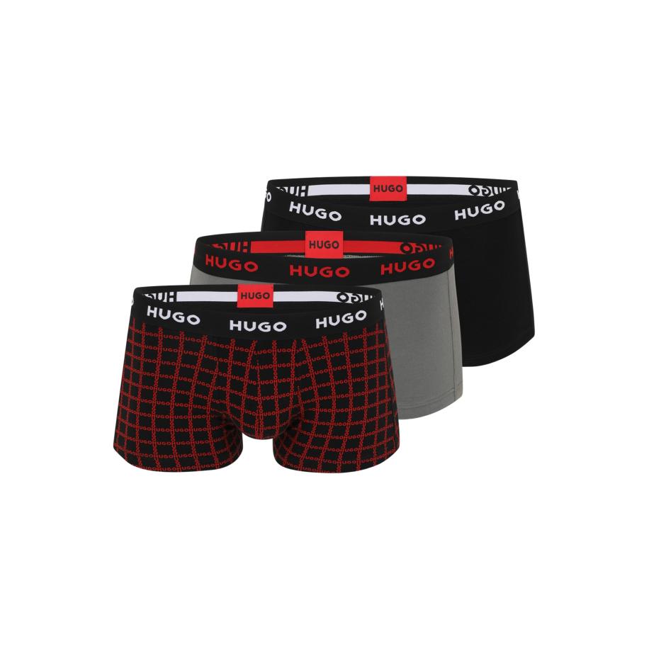 Hugo Boss HUGO Boxershorts grijs / rood / zwart / wit -
