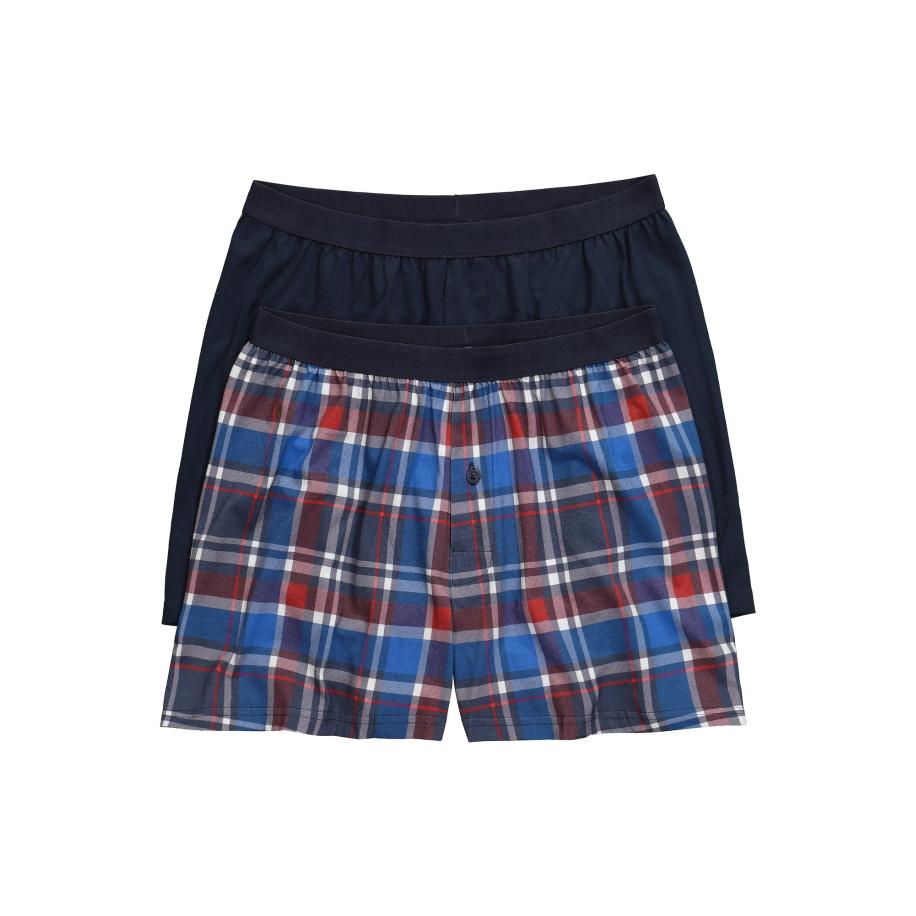 JP1880 JP1880 Boxershorts blauw / navy / donkerrood / wit -