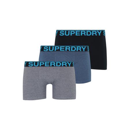 Superdry Superdry Boxershorts azuur / donkerblauw / grijs gemêleerd / zwart