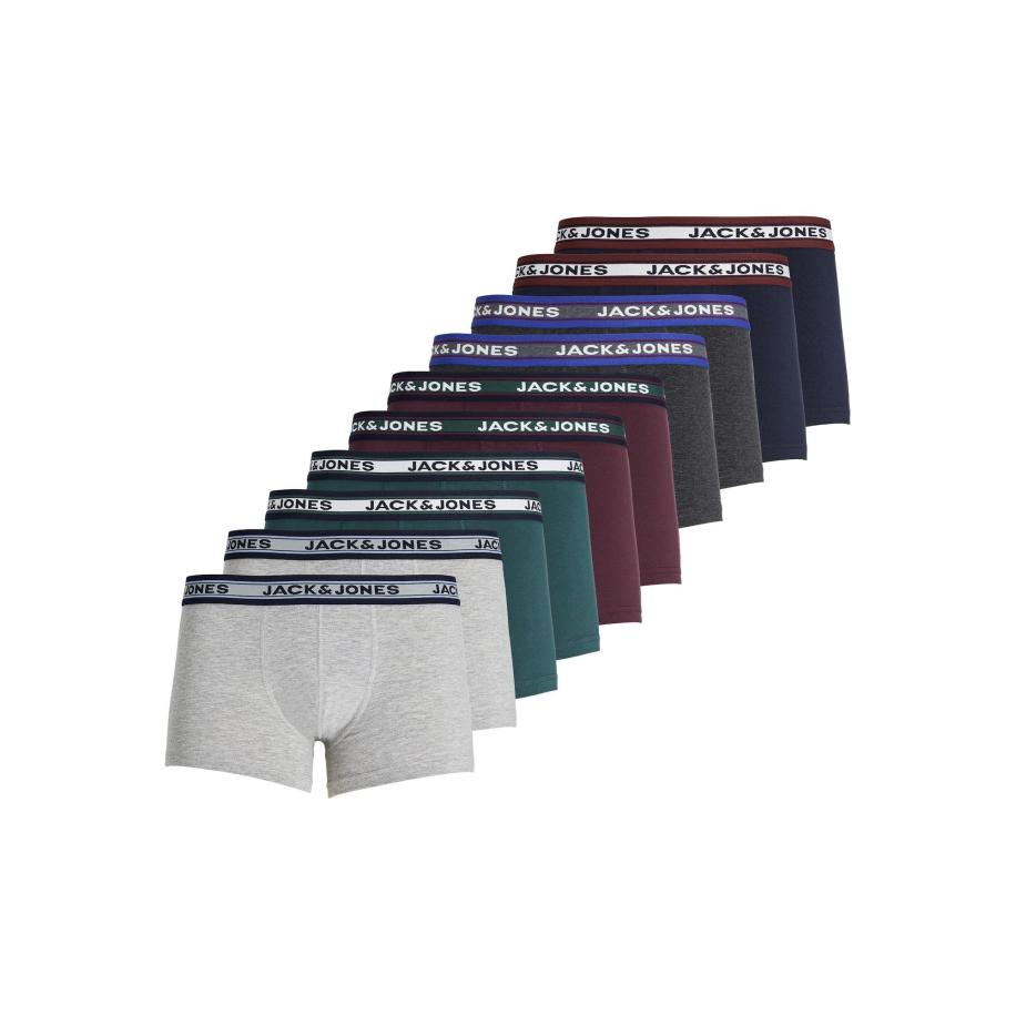 Jack & Jones JACK & JONES Boxershorts donkergrijs / grijs gemêleerd / donkergroen / wijnrood -