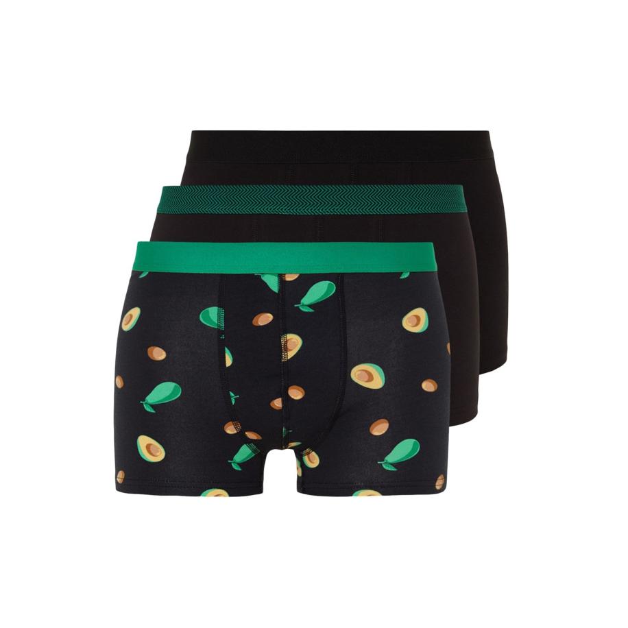 Trendyol Trendyol Boxershorts karamel / geel / smaragd / zwart -