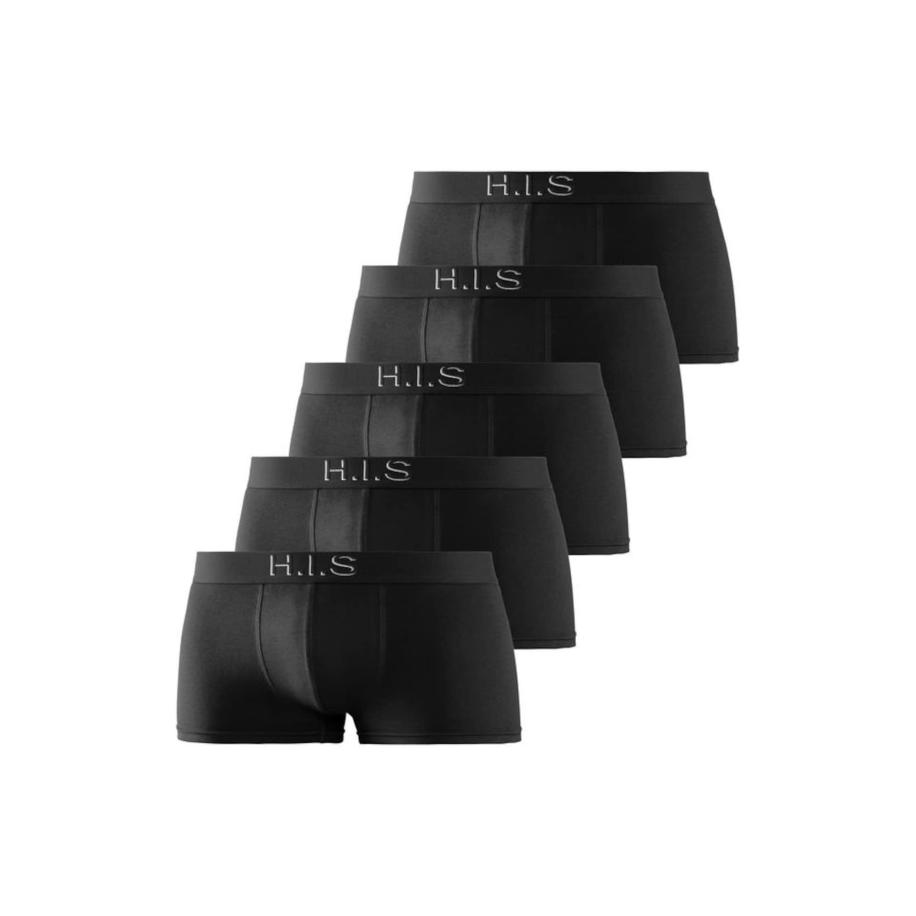 H.I.S H.I.S Boxershorts lichtgrijs / zwart -